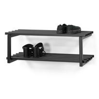 Juodos spalvos iš metalo pakabinama spintelė batams 71x26x34 cm Marco – Spinder Design