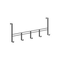 Juoda metalinė durų pakaba 38 cm Lava - Metaltex
