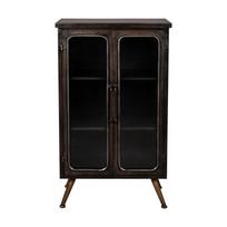Juodos spalvos iš metalo vitrina 60x100x35 cm Denza – Dutchbone