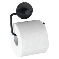 Juodas tualetinio popieriaus laikiklis Wenko Vacuum-Loc® Milazzo