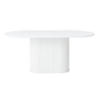 Apvalios formos valgomojo stalas 95x180 cm Nola – Unique Furniture