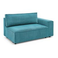Modulinė sofa mėlynos spalvos iš kordinio velveto (su dešiniuoju kampu) Nihad modular – Bobochic Paris