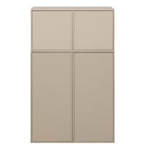 Iš pušies masyvo modulinė spinta kreminės spalvos 100x150 cm Daily – vtwonen