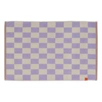 Iš organiškos medvilnės vonios kilimėlis šviesiai geltonos spalvos/violetinės spalvos 50x80 cm Retro – Mette Ditmer Denmark