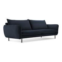 Tamsiai mėlyna aksomo sofa 200 cm Vienna - Cosmopolitan Design