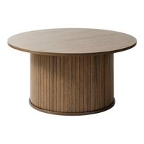 Rudas apvalus ąžuolinis kavos staliukas ø 90 cm Nola - Unique Furniture