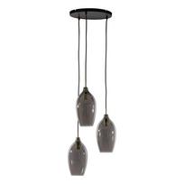 Kabantis šviestuvas tamsiai pilkos spalvos/bronzinės spalvos ø 35 cm su stiklo gaubtu Lukaro – Light & Living