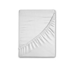 Iš flanelės paklodė baltos spalvos su guma 90x200 cm – Good Morning