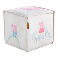 Iš velveto vaikiškas pufas baltos spalvos Peppa Pig – Roba