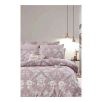 Iš ranforce medvilnės dvigulė/itin ilga patalynė rožinės spalvos su paklode/4 dalių 200x220 cm – Mila Home