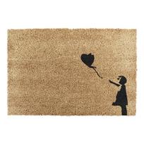 Iš kokoso pluošto grindų kilimėlis 40x60 cm Girl With a Ballon – Artsy Doormats