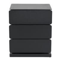 Juodos spalvos iš metalo šoninė spintelė 37x45x26 cm Joey – Spinder Design