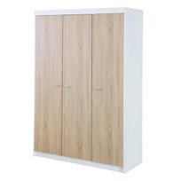 Vaikiška spinta baltos spalvos/natūralios spalvos iš ąžuolo 131x190 cm Gabriella – Roba