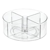 Apvali skaidri laikymo dėžė iDesign The Home Edit, ⌀ 29 cm