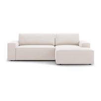 Sulankstoma kampinė sofa smėlio spalvos (su dešiniuoju kampu) Jodie – Micadoni Home