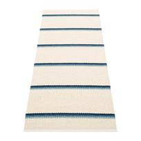 Mėlynos spalvos/kreminės spalvos lauko kilimas 70x180 cm Olle Blue Vanilla – Pappelina