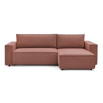 Sulankstoma kampinė sofa rožinės spalvos (modulinė) Nihad – Bobochic Paris