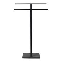 Juodos spalvos metalinė rankšluosčių pakaba Blomus, aukštis 86 cm