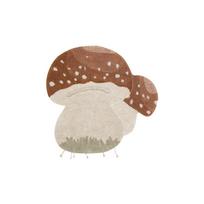 Skalbiamas/rankų darbo iš medvilnės vaikiškas kilimas raudonos plytų spalvos/kreminės spalvos 120x120 cm Boletus – Lorena Canals