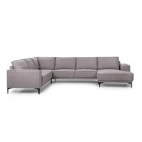 Kampinė sofa pilkos spalvos (su dešiniuoju kampu/„U“ formos) Copenhagen – Scandic