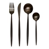 Stalo įrankiai juodos spalvos iš nerūdijančio plieno 16 vnt. Modern retro – Premier Housewares
