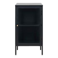 Iš metalo vitrina juodos spalvos 45x85 cm Carmel – Unique Furniture