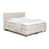 Smėlio spalvos spyruoklinė lova su sandėliavimo vieta 160x200 cm Elva Bold – Bonami Selection