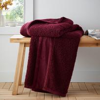 Raudona iš mikropliušo antklodė ir pledas 130x170 cm Velvet Boucle – Catherine Lansfield