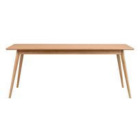 Sulankstomas pietų stalas su uosio medienos apdaila 190x90 cm Yumi - Rowico