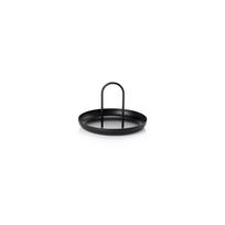 Juodos spalvos metalinis serviravimo padėklas Zone Singles, ø 20 cm