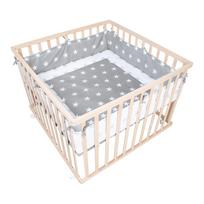 Maniežas vaikams natūralios spalvos 100x100 cm – Roba