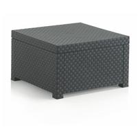 Iš dirbtinio rotango sodo kavos staliukas 56x56 cm – Juinsa