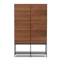 Rudos spalvos spintelė iš riešutmedžio 97,5x160x40 cm Vedrana – Kave Home