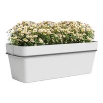 Iš perdirbto plastiko pakabinamas ir sieninis/su savaiminio laistymo funkcija vazonas gėlėms 50 cm Capri – Artevasi