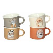 Puodeliai iš porceliano 4 vnt. 150 ml Cani e Gatti – Brandani