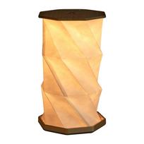 Rudos spalvos šviečianti dekoracija USB ø 12 cm Twist Hexagon – Gingko