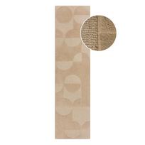 Smėlio spalvos vilnonis kilimas 60x230 cm Gigi - Flair Rugs