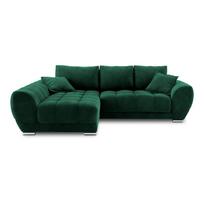 Žalia aksominė sofa-lova Windsor & Co Sofas Nuage, kairysis kampas