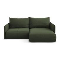 Žalios spalvos sulankstoma/su sandėliavimo vieta kampinė sofa (su dešiniuoju kampu) Nanea – Makamii