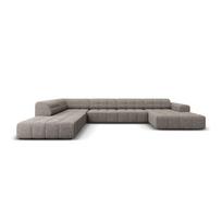 Kampinė sofa tamsiai pilkos spalvos (su kairiuoju kampu/„U“ formos) Chicago – Cosmopolitan Design