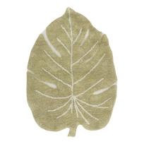 Skalbiamas/rankų darbo iš medvilnės vaikiškas kilimas khaki spalvos 75x100 cm Mini Monstera Olive – Lorena Canals