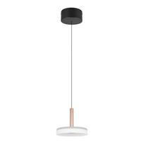 Kabantis šviestuvas juodos ir baltos spalvos/auksinės spalvos LED su pritemdymo funkcija ø 22 cm su stiklo gaubtu Celeste – Trio