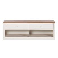 Iš pušies masyvo TV spintelė baltos spalvos 137x47 cm Anita – Støraa