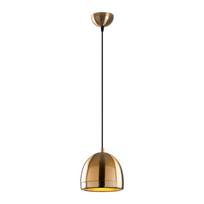 Kabantis šviestuvas bronzinės spalvos ø 17 cm su metaliniu gaubtu Mugo – Opviq lights