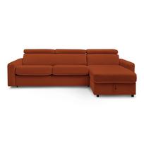 Sulankstoma kampinė sofa raudonos plytų spalvos (kintama) Monaco – Bobochic Paris