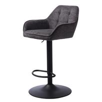 Reguliuojamo aukščio baro taburetė tamsiai pilkos spalvos Nolan – Unique Furniture