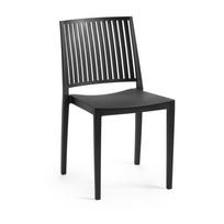 Juoda plastikinė sodo kėdė Bars - Rojaplast