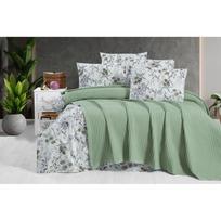 Iš medvilnės lovatiesė žalios spalvos 220x240 cm Waffle – Mila Home