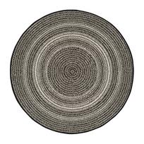 Juodas lauko kilimas Universal Silvana Rutto, ⌀ 120 cm