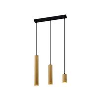 Pakabinamas šviestuvas su metaliniu juodos ir aukso spalvos gaubtu 6x46 cm Tubo - Candellux Lighting